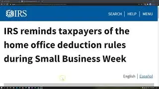 IRS reminds taxpayers of the home office deduction rules during Small Business Week