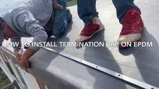 How to install Termination Bar on EPDM Mobile Home Eaves