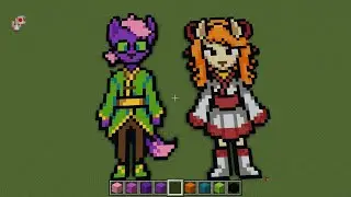 (Undertale Yellow) Ceroba and Chujin Minecraft sprite art
