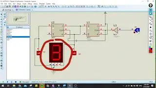 Simulate Digital Logic Circuits  using Proteus (2-bits Counter using Using JK Flip Flops)