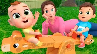 Backyard Playground Song | Slide, Seesaw & Turtle Drum + MORE Funny Nursery Rhymes & Kids Songs