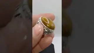 Original Tiger Eye Stone Ring For Men | Tiger Aqeeq Ring | Best Stone Ring Pakistan