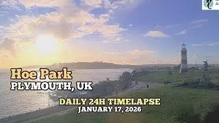 Hoe Park - Daily Timelapse: January 17, 2026 [PLYMOUTH, UK]