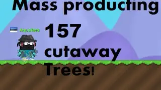Growtopia | Mass producing 157 Cutaway trees!