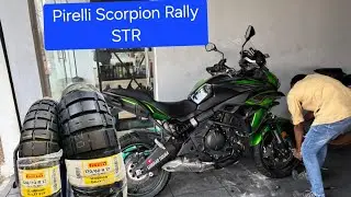 New Tyres & Break Pads for Versys // Pirelli Scorpion Rally Str // Brembo Brake Pads // BikenBiker