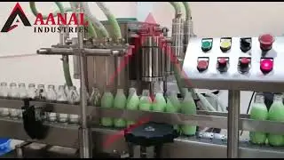Automatic Flavoured Milk Filling And Crown Capping Machine.