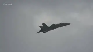 #Sanicole Airshow Sunset McDonnell Douglas F/A-18C Hornet Swiss Air Force 10 Sept 2022