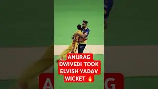 Anurag Dwivedi ne lia Elvish Yadav ka wicket ECL mai || #elvishyadav #anuragdwivedi #elvisharmy #ecl