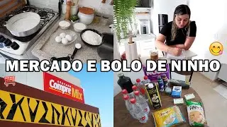 BOLO DE LEITE NINHO DELICIOSO E FÁCIL, FUI CONHECER O MERCADO ATACADISTA COMPREMIX E NOITE C/ AMIGOS