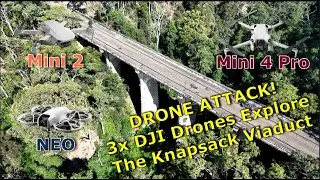 DJI Drones 4K: The Knapsack Viaduct Lapstone Zig Zag NSW Australia (AI Generated Music)