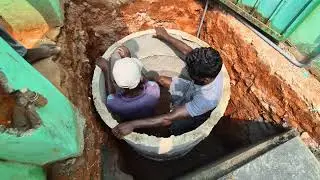 Ready Made SepticTank Installation _New House Septictank System |Underground Septictank Design