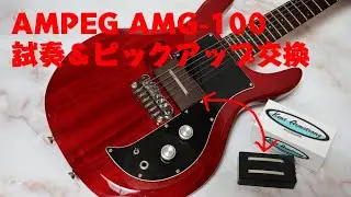 ウッドのボディのAMPEG AMG100を買ってみた。