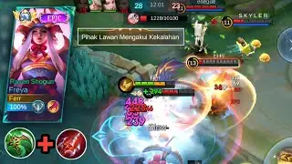 FREYA REVAMP MODE BANTAI 😱 MUSUH LANGSUNG SURRENDER !! BUILD AGGRISSIVE FREYA 2025 - Mobile Legends