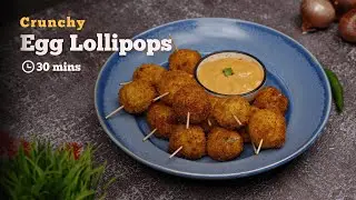 Crunchy Egg Lollipops | Egg Lollipop Snacks | How to make Egg Lollipop | Cookd