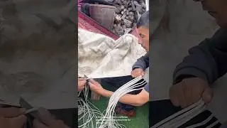 Leatherworking tutorial: cutting hide for braiding