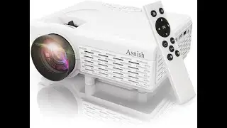 Mini Projector, Asnish Portable Bluetooth Projector Home Theater with 50000 Hrs LED Lamp Life