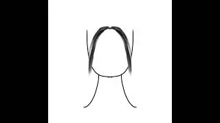 How to draw a black hair
