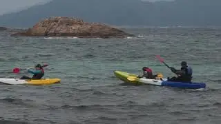 Kayak di pulau terindah di hong kong \\ egg island