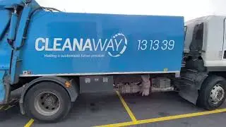 Cleanaway rear loader garbage truck