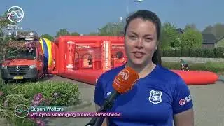 De &lsquo;Vollybalbus van Nevobo&rsquo; op bezoek bij Ikaros