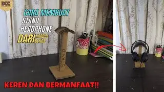 Cara membuat || Stand Headphone dari kardus bekas || Keren