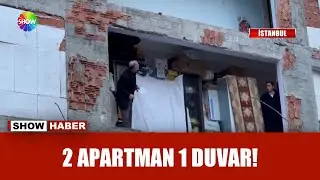 Bir bina yıkıldı, diğeri duvarsız kaldı!