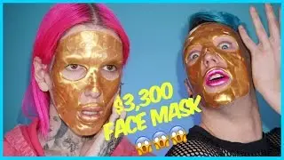 $3,300 GOLD FACE MASK??!! Review + Demo feat. Laganja Estranja