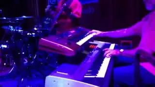 Tom Capek workin' it on those keyboards