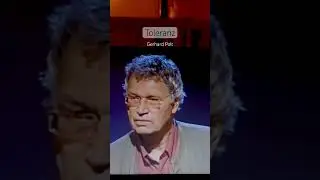 Toleranz - Gerhard Polt - #kabarett #fun #comedy #zeitgeist #wokeism #tolerant