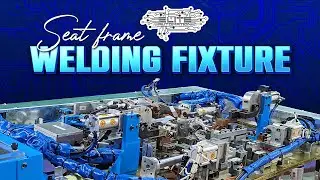 Seat Frame Welding Cell Fixture | Robotic Welding Automation