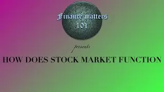 FINANCEMATTERS101 | HOW DOES A STOCK MARKET FUNCTION | STOCK MARKET BASICS |