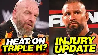 Report: HEAT On TRIPLE H For Mania Plans | Bron Injured, Surgery Update | WWE RAW Review
