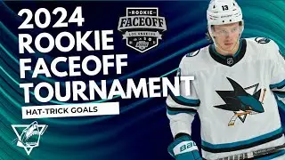 Quentin Musty scores a hat-trick in Game 2 of the 2024 Rookie Faceoff Tournament.