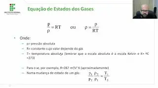 FT - Propriedades dos Fluidos: Equação de estado dos Gases