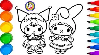menggambar kuromi dan melody
