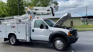 2006 FORD F-550 4x4 BUCKET TRUCK BOOM TRUCK ALTEC AT37G FOR SALE