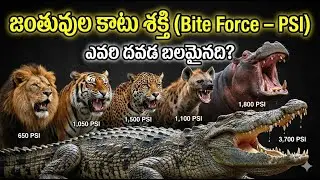Animals bite force in telugu #crazyfacts #news #shockingfactsamazing #amazing #crazyfacts2026