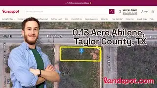 0.13 Acre Abilene, Taylor County, TX