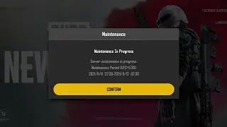 pubg new state maintenance in progress bug fix #shorts
