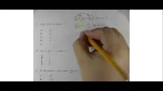 Compass Math Placement Practice Problem A9