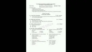 BSC Nursing 1 Semester Abvmu Examination Question Paper 2023 2024 batch Anatomy And Physiology #exam