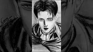 Realistic Levi Ackerman drawing #anime #draw #levi #art #shorts #shortvideo #short #shortsvideo