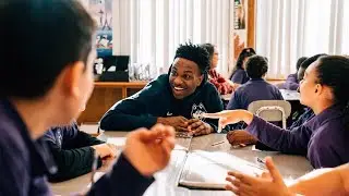 Men's Basketball Visits Naylor School In Hartford