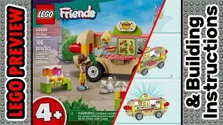 PREVIEW: 42633, LEGO Friends, Hot Dog Food Truck​ & Building Instructions! LEGO 2024