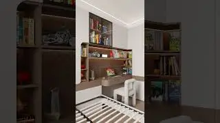 Wardrobe Desk Combination Design