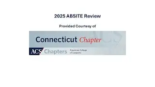 2025 ABSITE Surgical Oncology