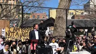 Andrew Yang at the Rally Against Hate