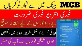 MCB Islamic Bank Jobs 2025 | Branch Manager Jobs in Pakistan | Apply Online Now | Latest Bank Jobs 2