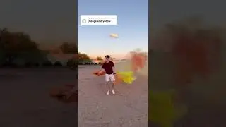 Color Combo: Orange and Yellow Smoke Bombs