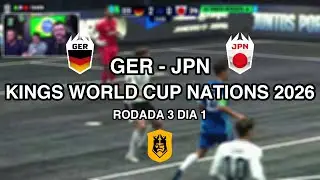 Gaules | Kings World Cup Nations 2026 | RODADA 3 DIA 1 | ALEMANHA vs JAP&Atilde;O | Partida Completa